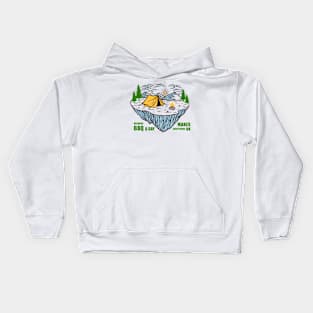 CAMPING - Because BBQ a day makes everything ok Kids Hoodie